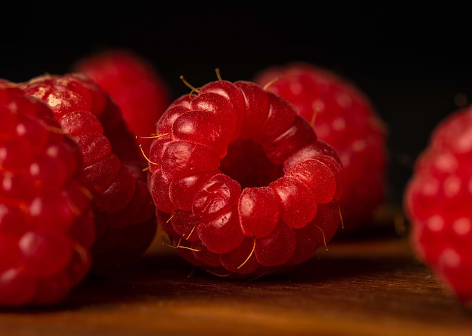 Bunch of raspberries