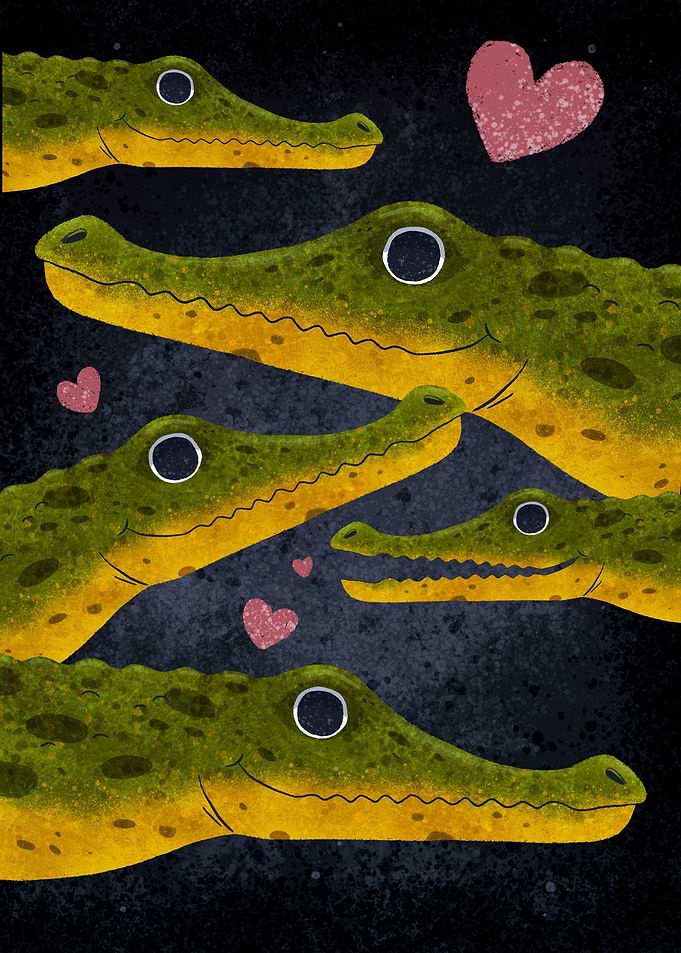 Cute crocodiles