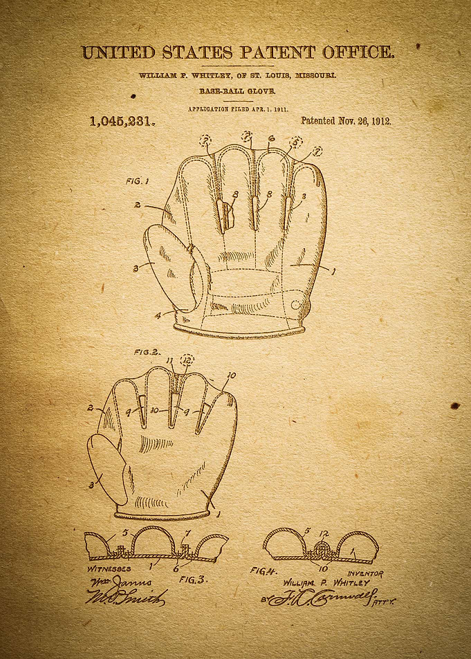 Baseball Glove Patent