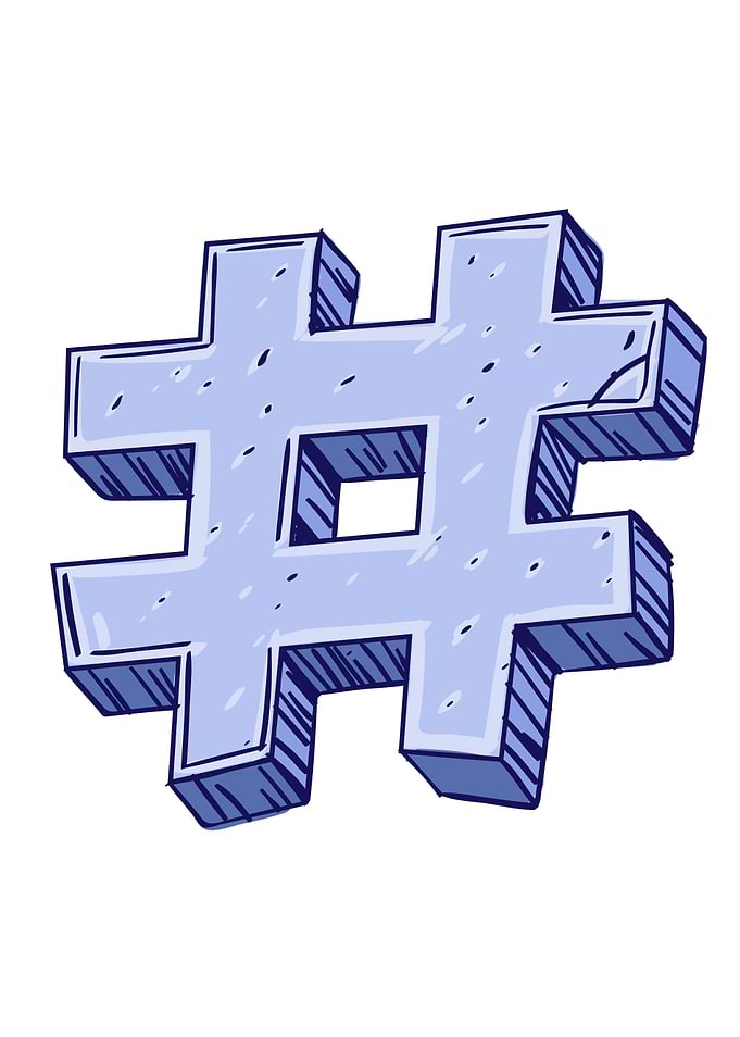 Purple Hashtag