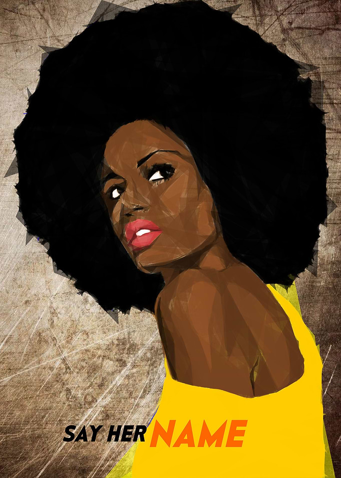 SAY HER NAME Charcoal
