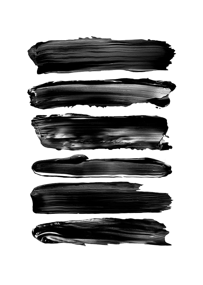 Brush Strokes in Black