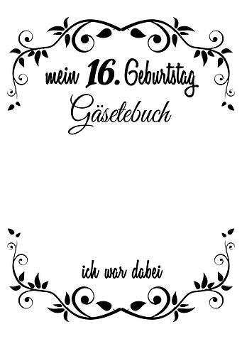 Mein 16 Geburtstag
