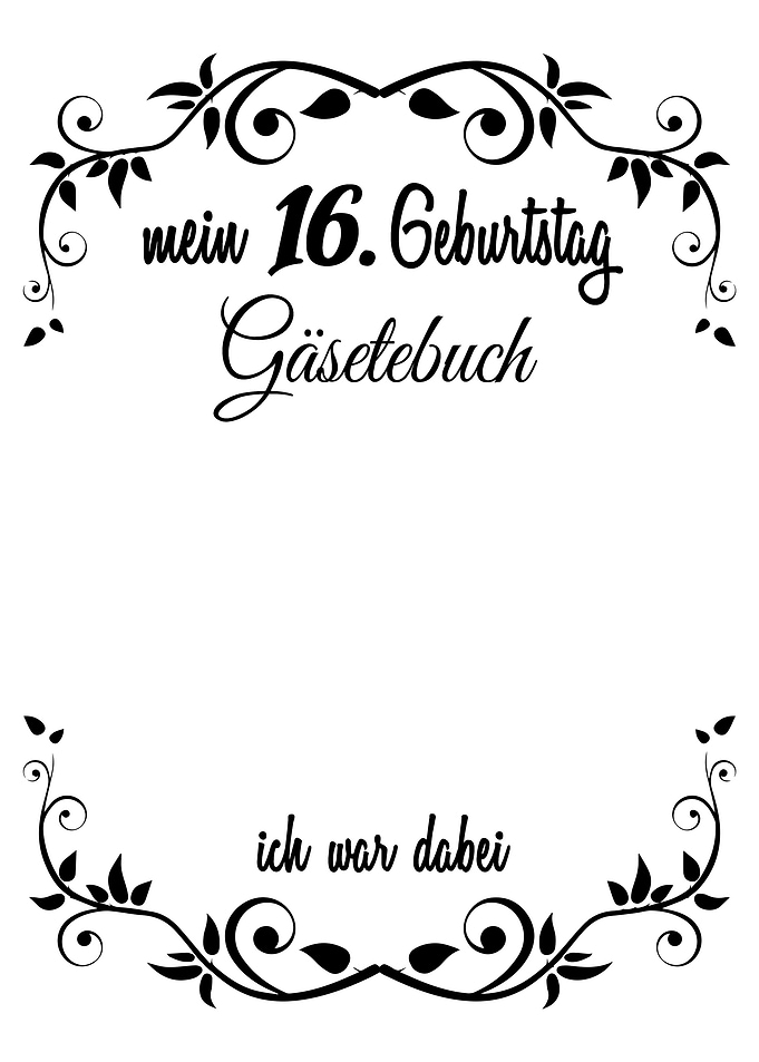 Mein 16 Geburtstag
