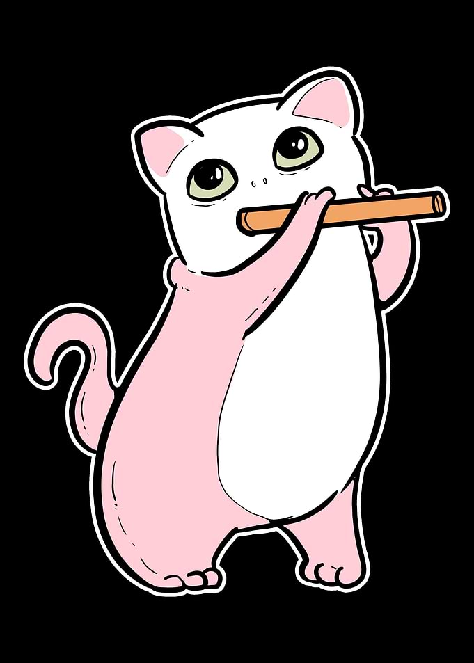Cat Flute Cat Owner Gift