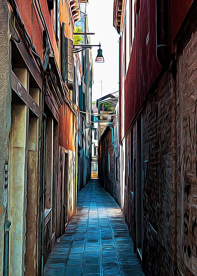 Little alley in Venice