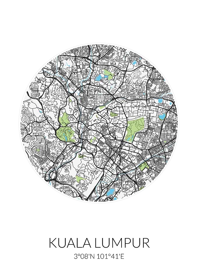 Kuala Lumpur Circle Map