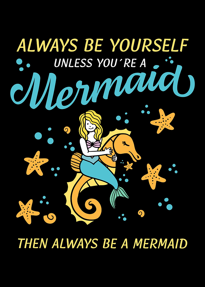 Seehorse Mermaid Gift Girl
