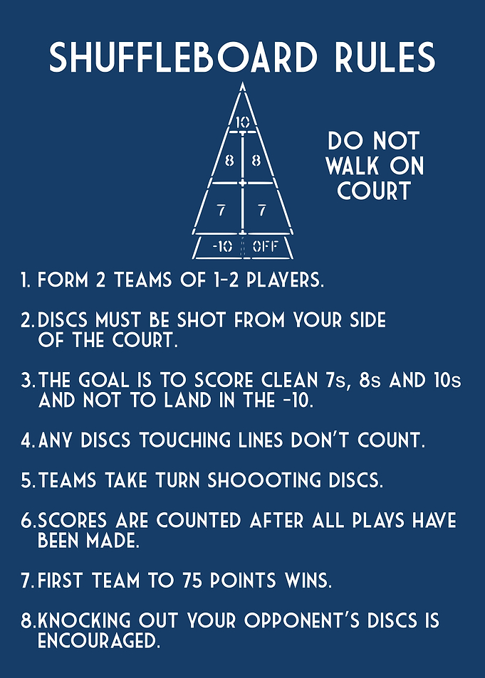 SHUFFLEBOARD BLUE