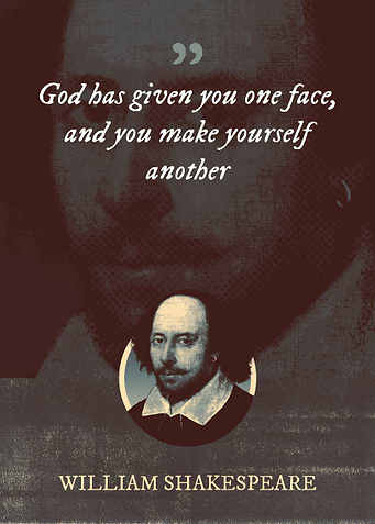 God has given you one face