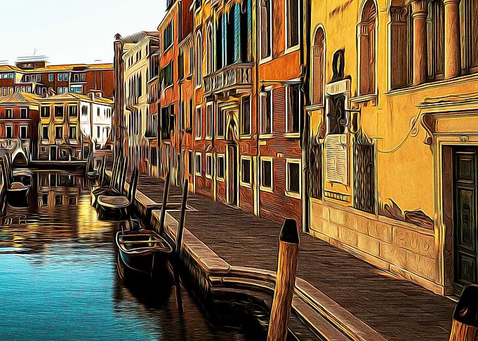 Little canal in Venice