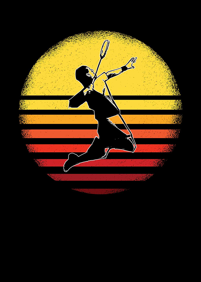 Badminton Player Vintage