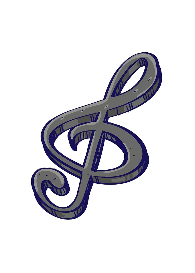 Treble Clef Illustration