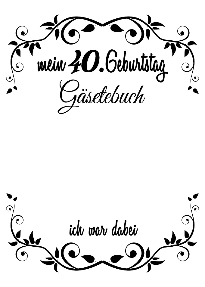 40 Geburtstag Gaesteliste