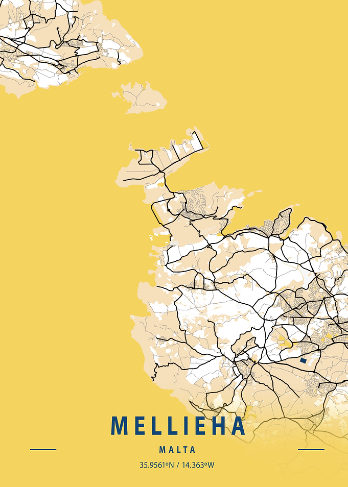 Mellieha Yellow City Map
