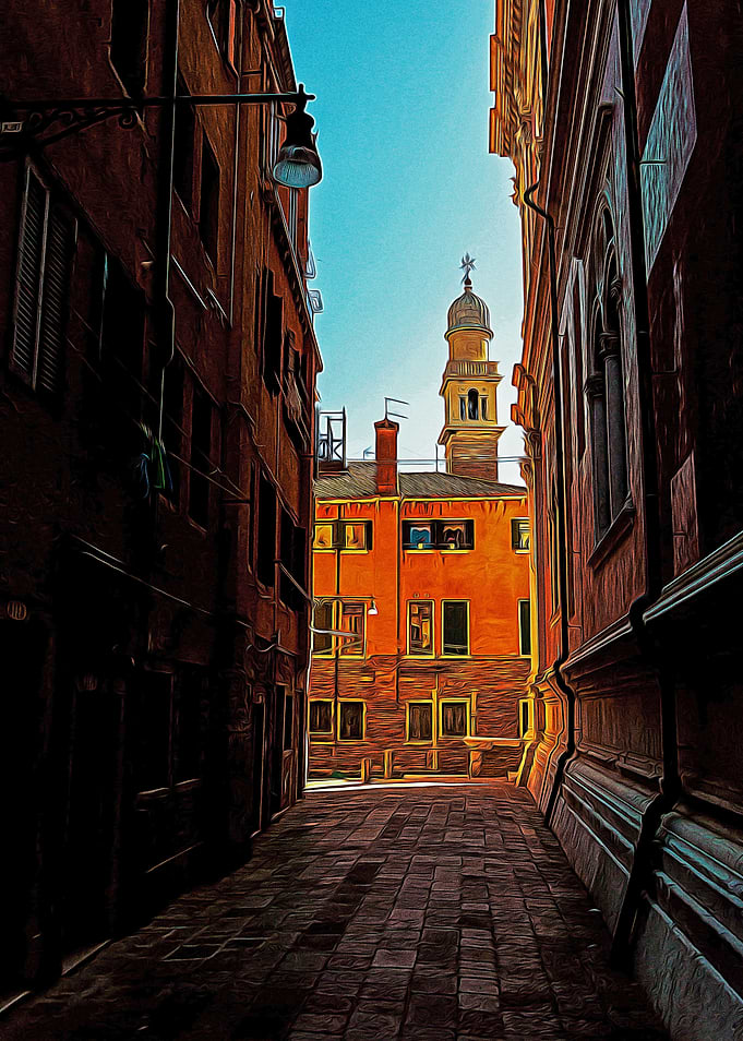Little alley in Venice