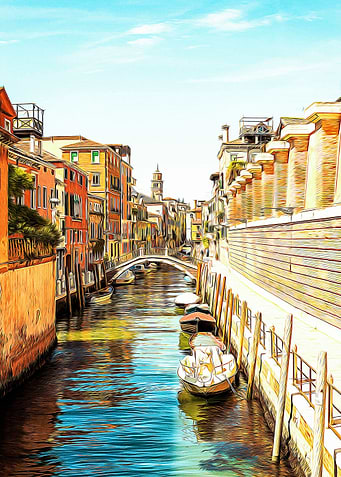 Little canal in Venice