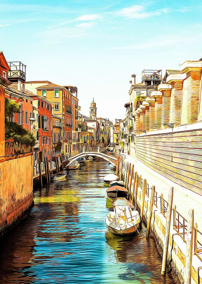Little canal in Venice