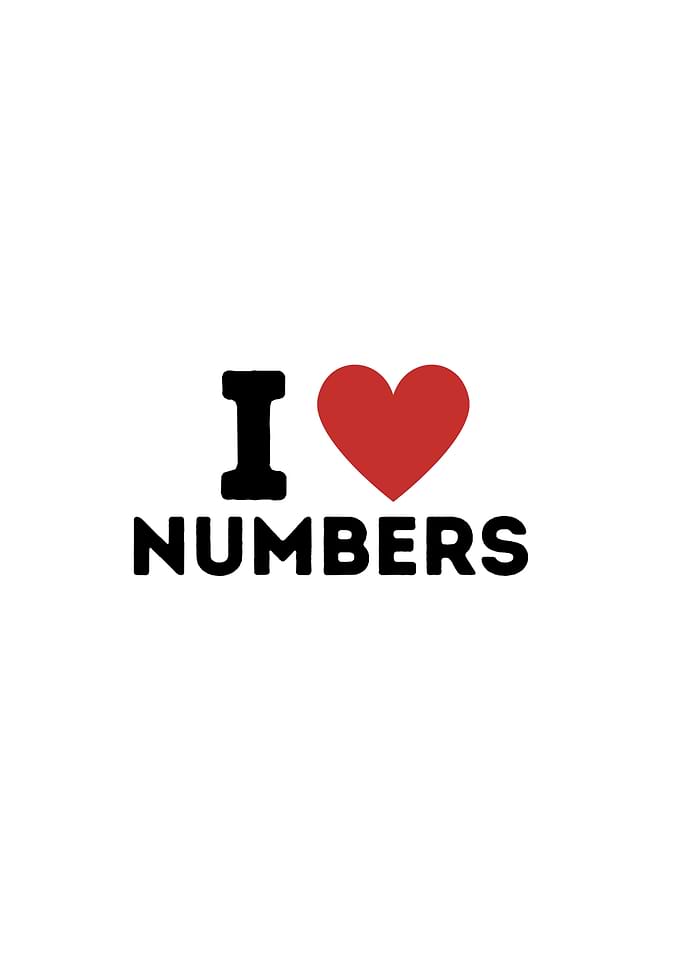 I Love Numbers Simple