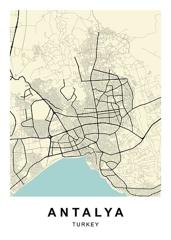 Antalya City Map
