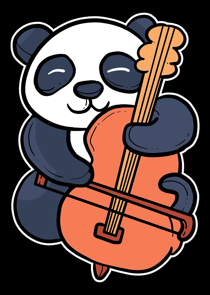 Panda Cello Cello Player G