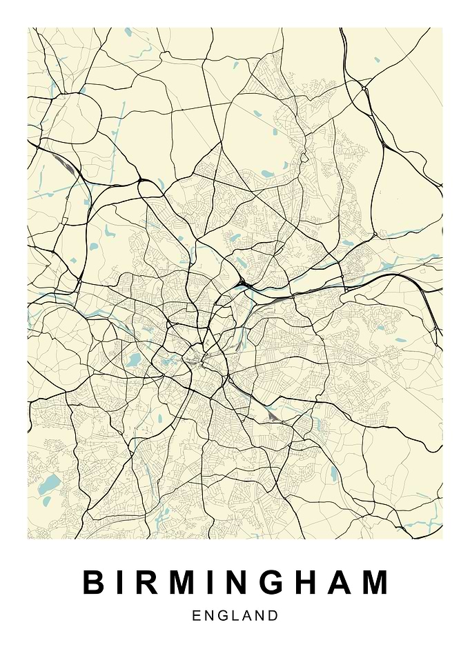 Birmingham City Map