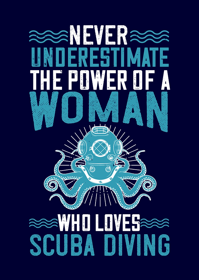 A Woman Loves Scuba Diving
