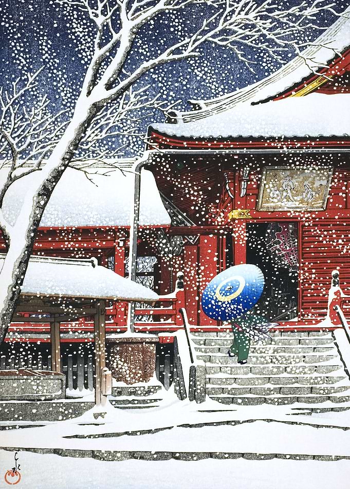 Snow At Kiyomizudo Ueno