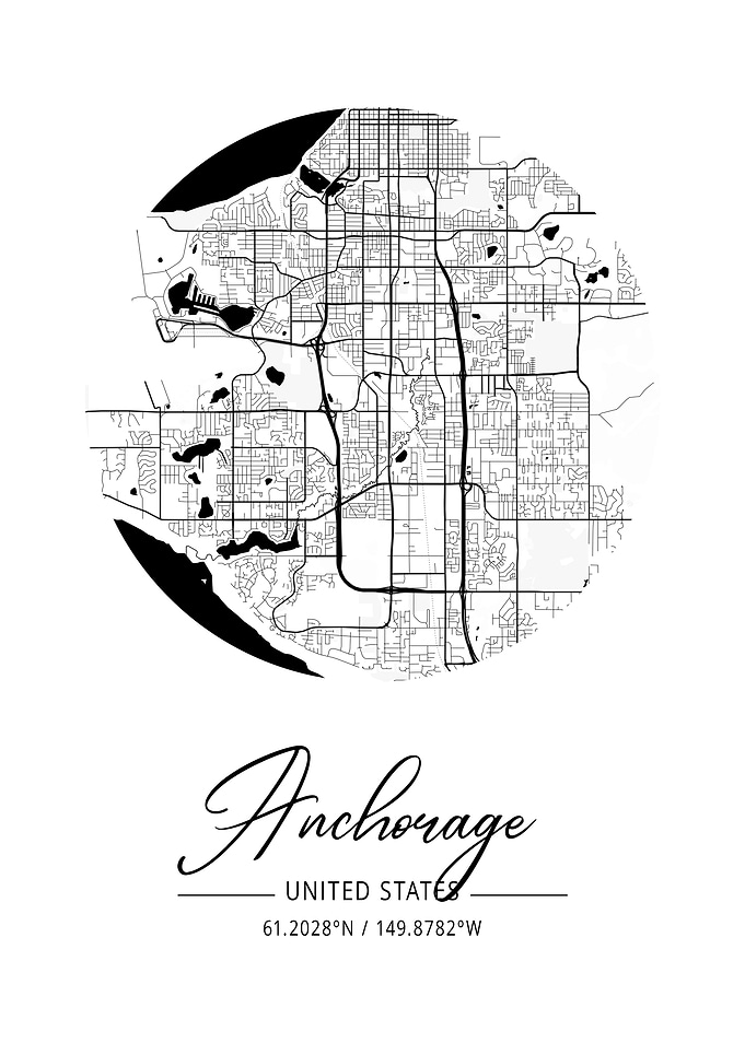 Anchorage Area City Map