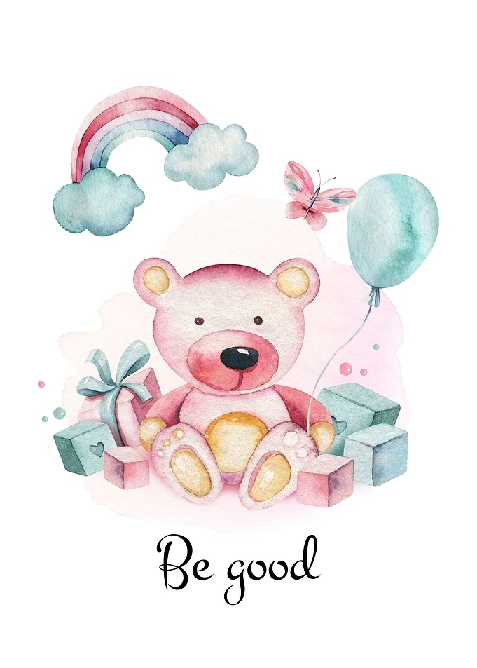 Be good cute bear
