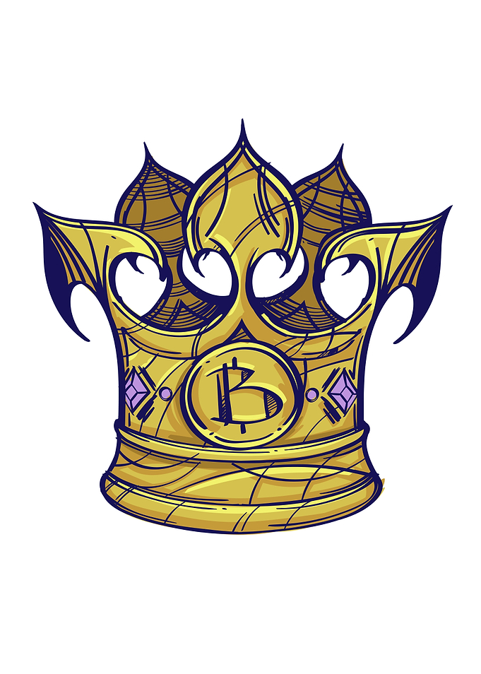 Bitcoin Crown Illustration