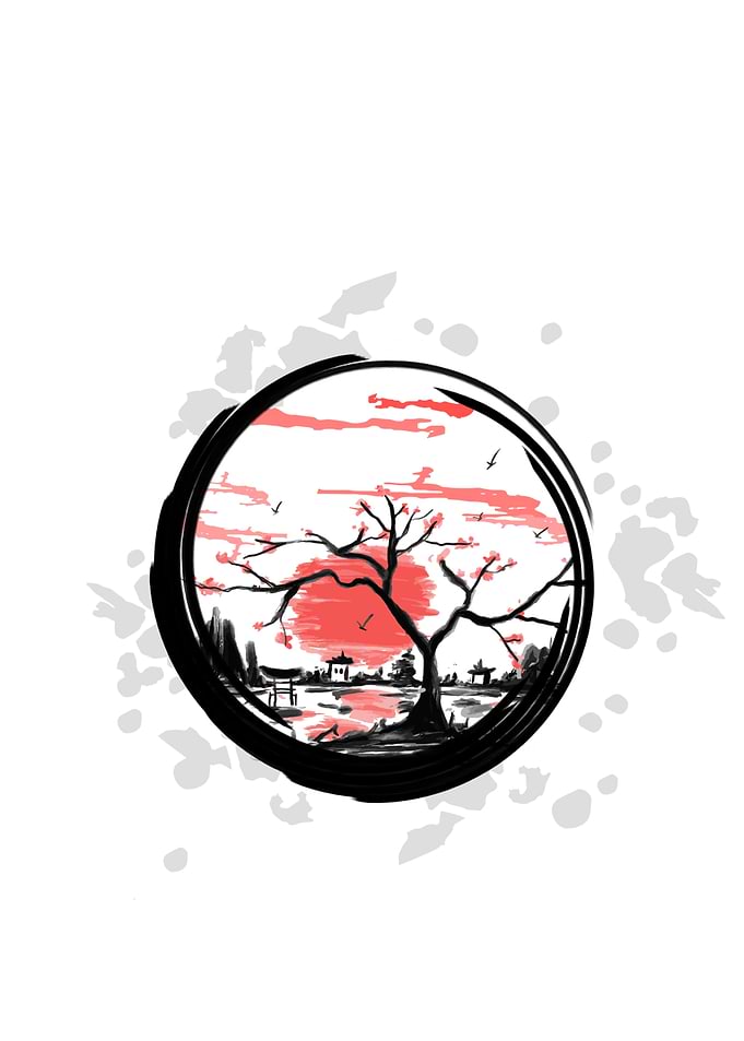 Zen Circle Japan Landscape