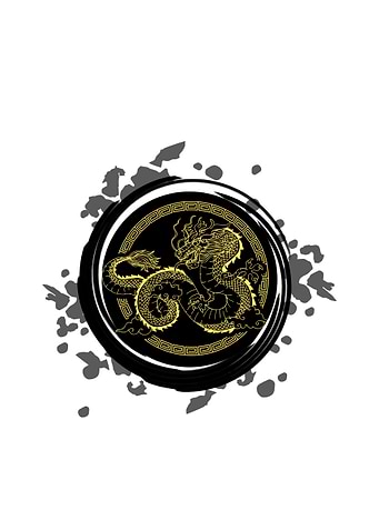 Zen Circle Chinese Dragon