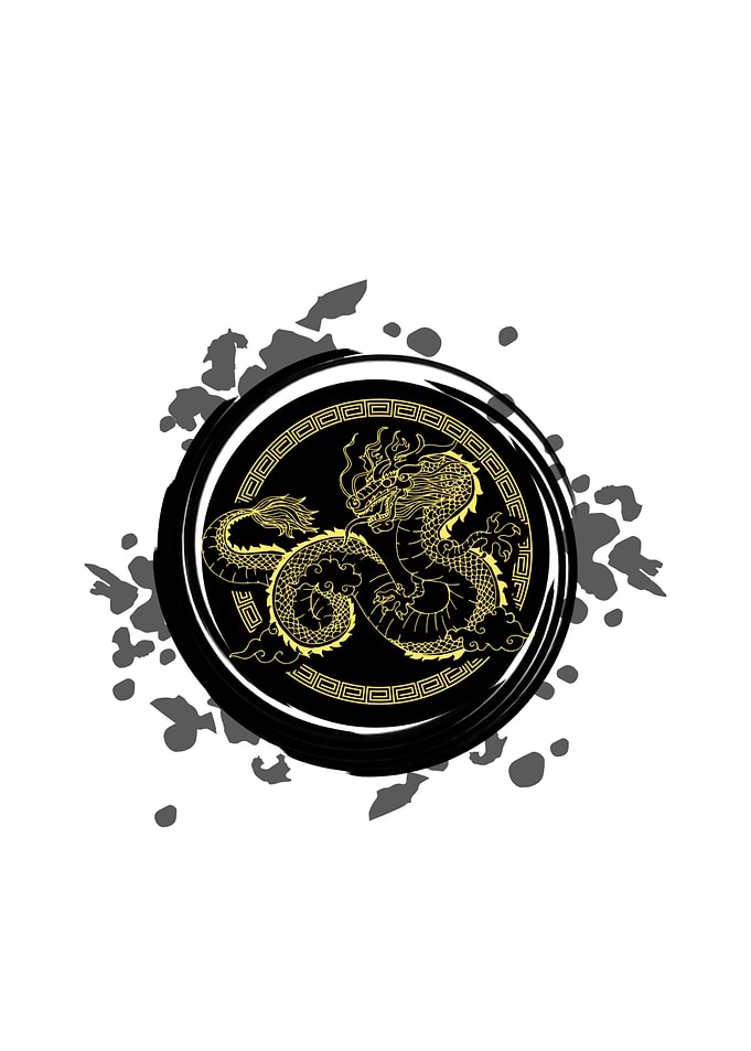 Zen Circle Chinese Dragon