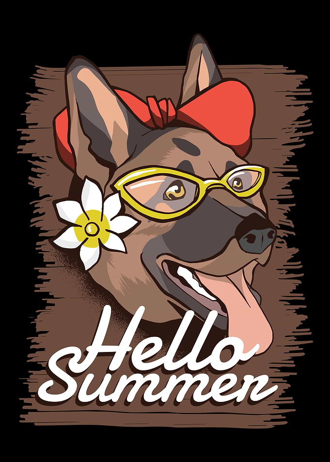 Hello Summer Dog Dog Gift