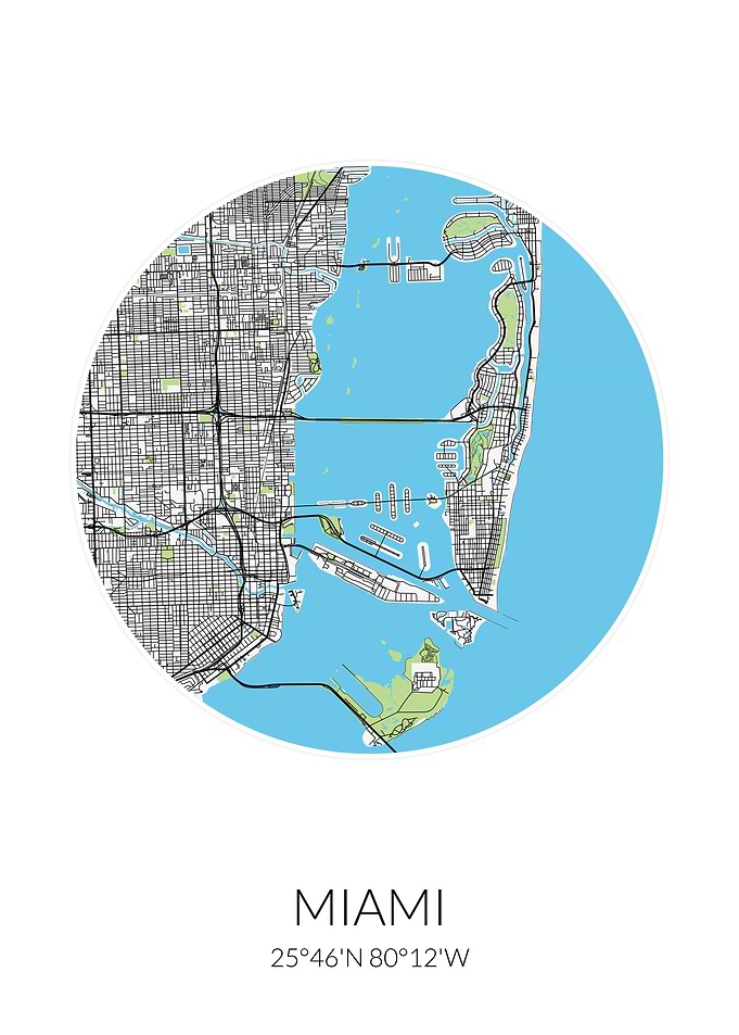 Miami Circle City Map