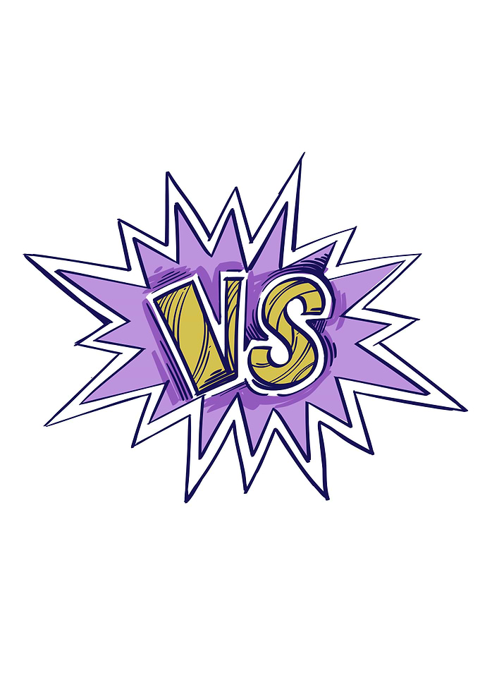 Versus Color Illustration