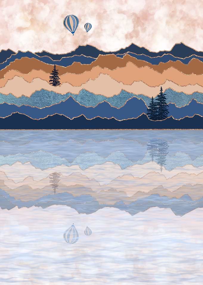 Blue and Blush reflections