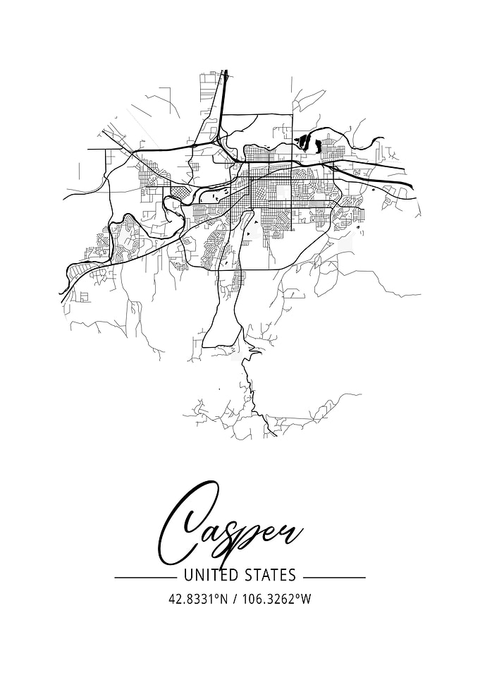 Casper Area City Map