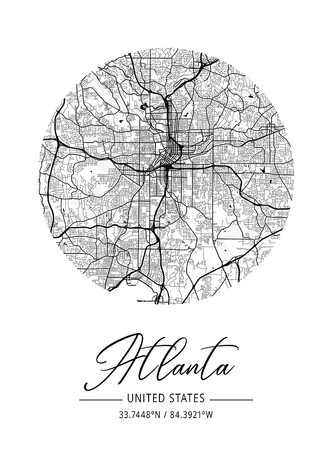 Atlanta Area City Map