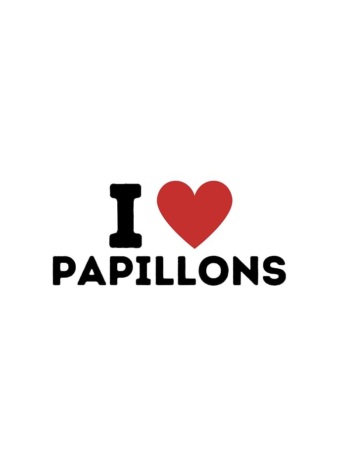 I Love Papillons Simple