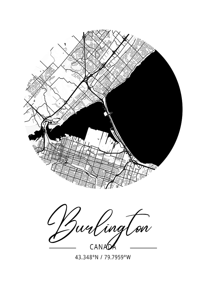 Burlington Area City Map