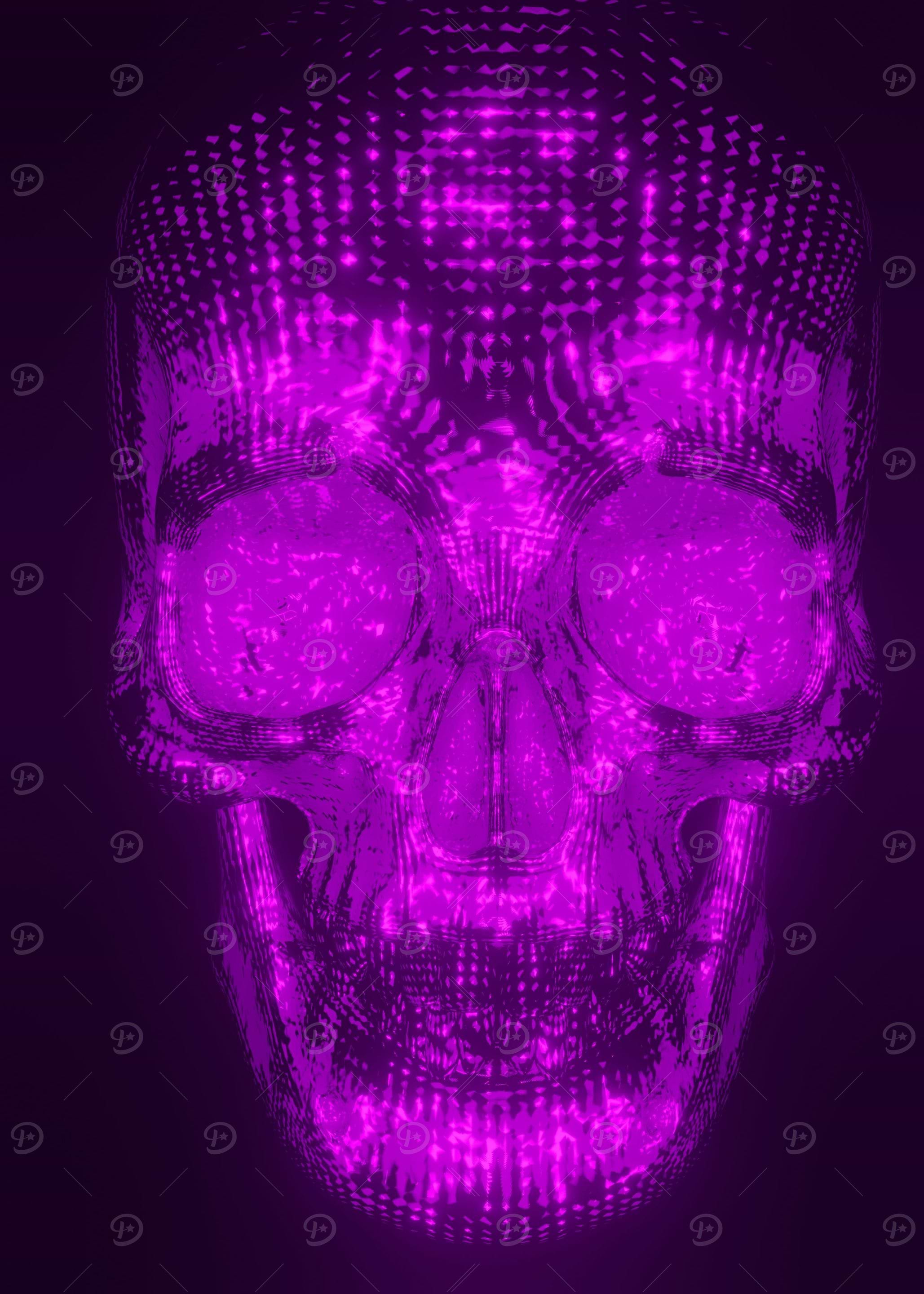 Neon Skull