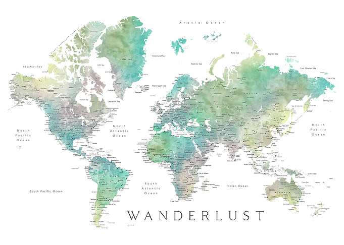 Oriole wanderlust map