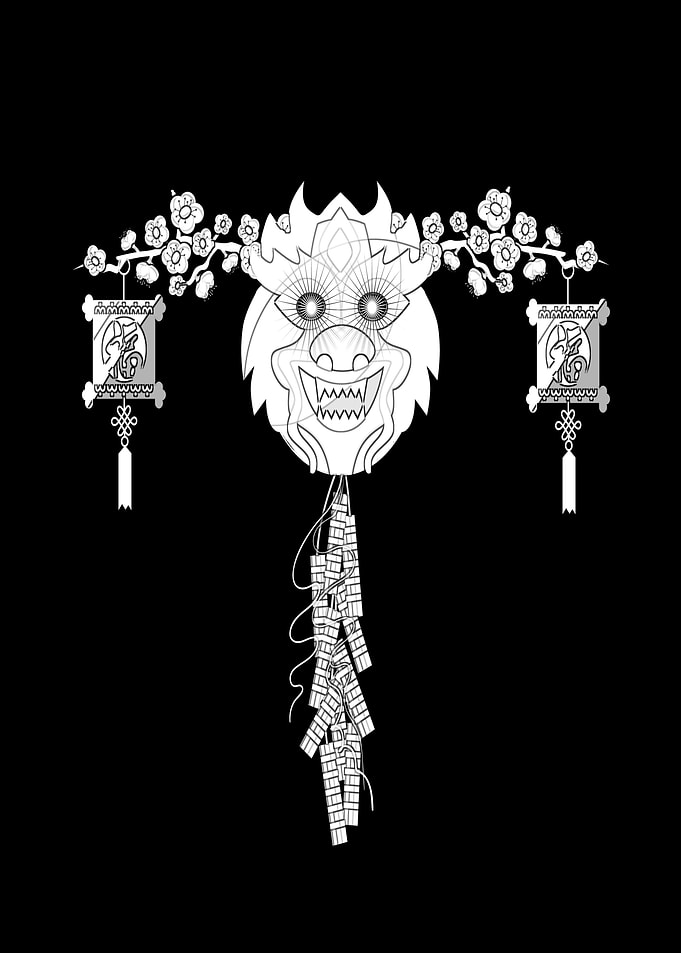 Japan mask Asia Oni Hannya
