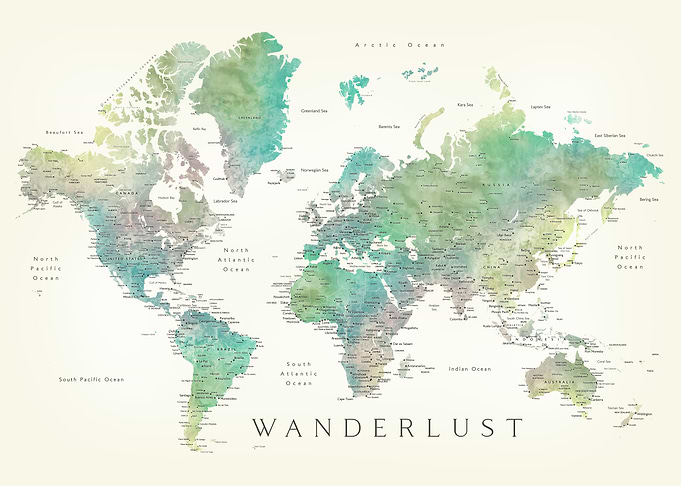 Orioli wanderlust map