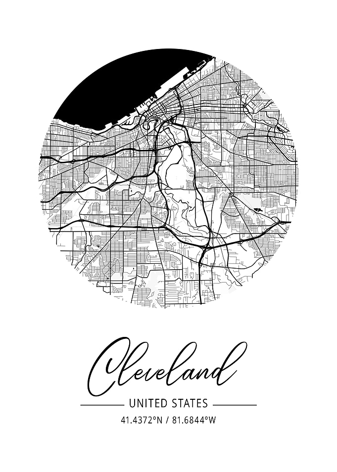 Cleveland Area City Map