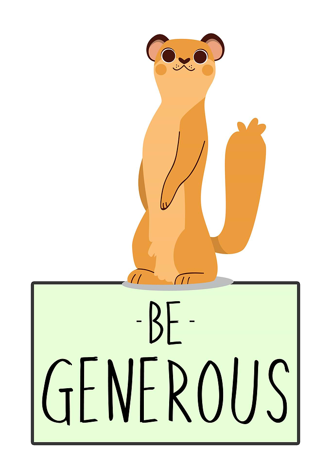 BE GENEROUS LEMUR
