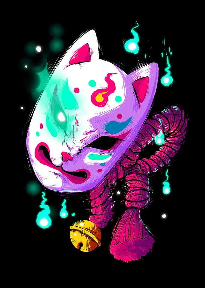 Kitsune Mask NEON