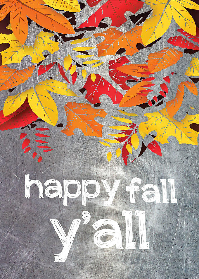 Happy Fall Yall Metallic